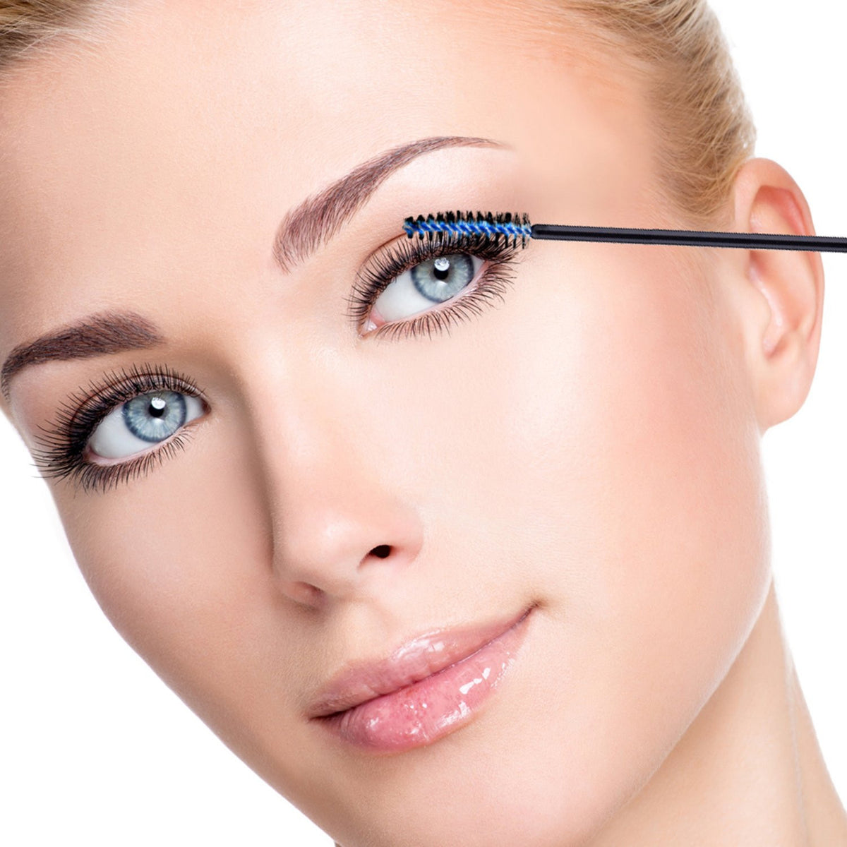 Disposable Eyelash Mascara Wands Set - Multicolor Head, 300 Pieces