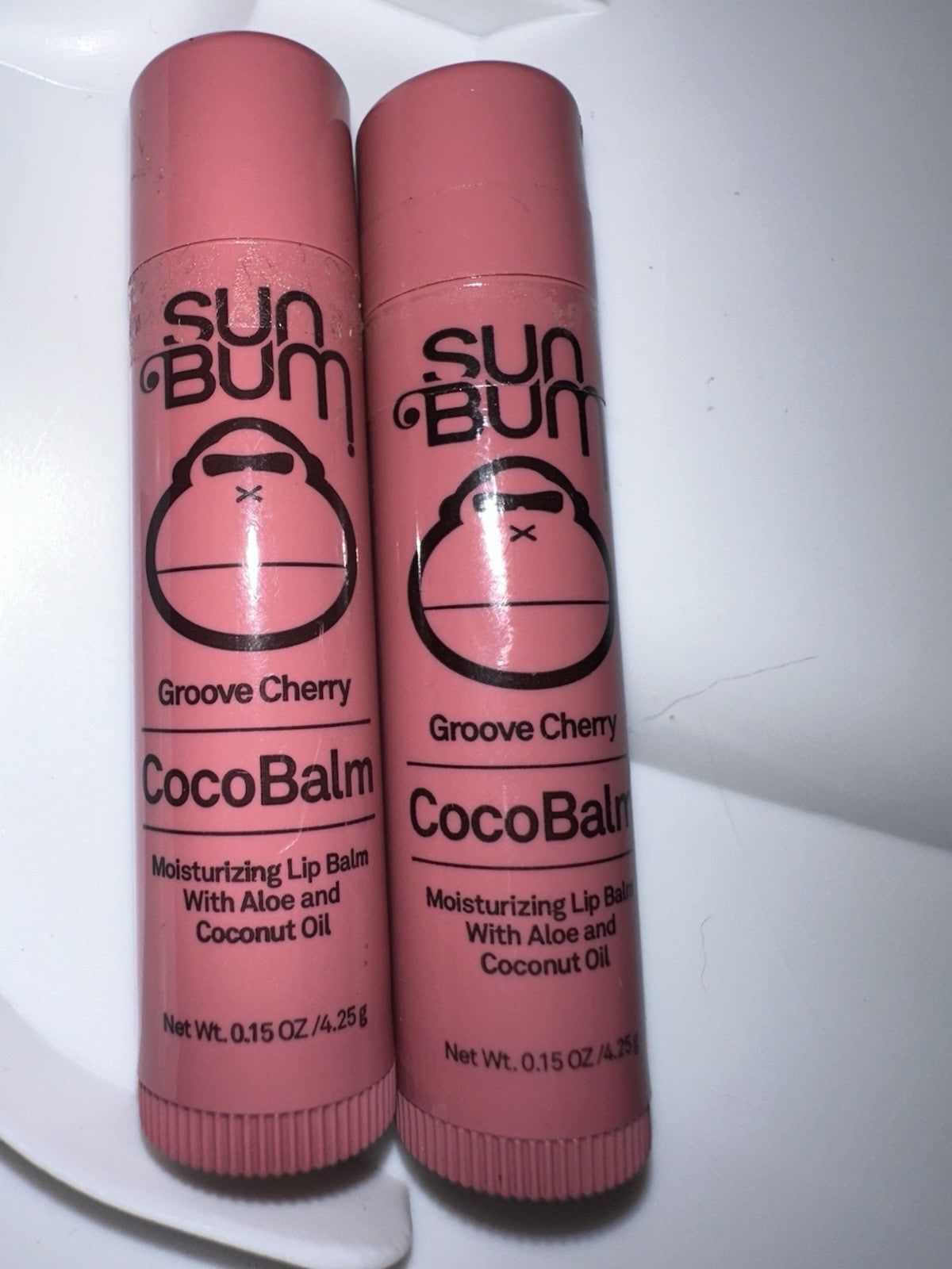 Sun Bum Hydrating Cherry Cocobalm Lip Balm with Aloe - 2 Pack