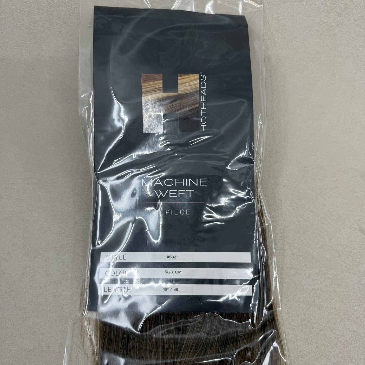 Premium Machine Weft Hair Extensions #5/23 Brown Blonde 18” - Sew-In, Virgin Human Hair