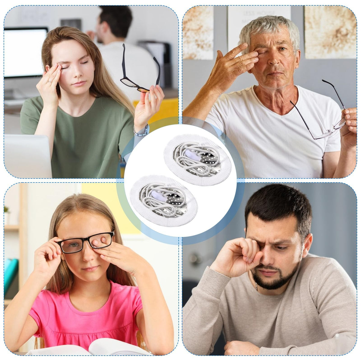 Aluminum Eye Shield for Cataract Surgery - Medical Eye Patches, Breathable, Adjustable Strap, 2-Pack