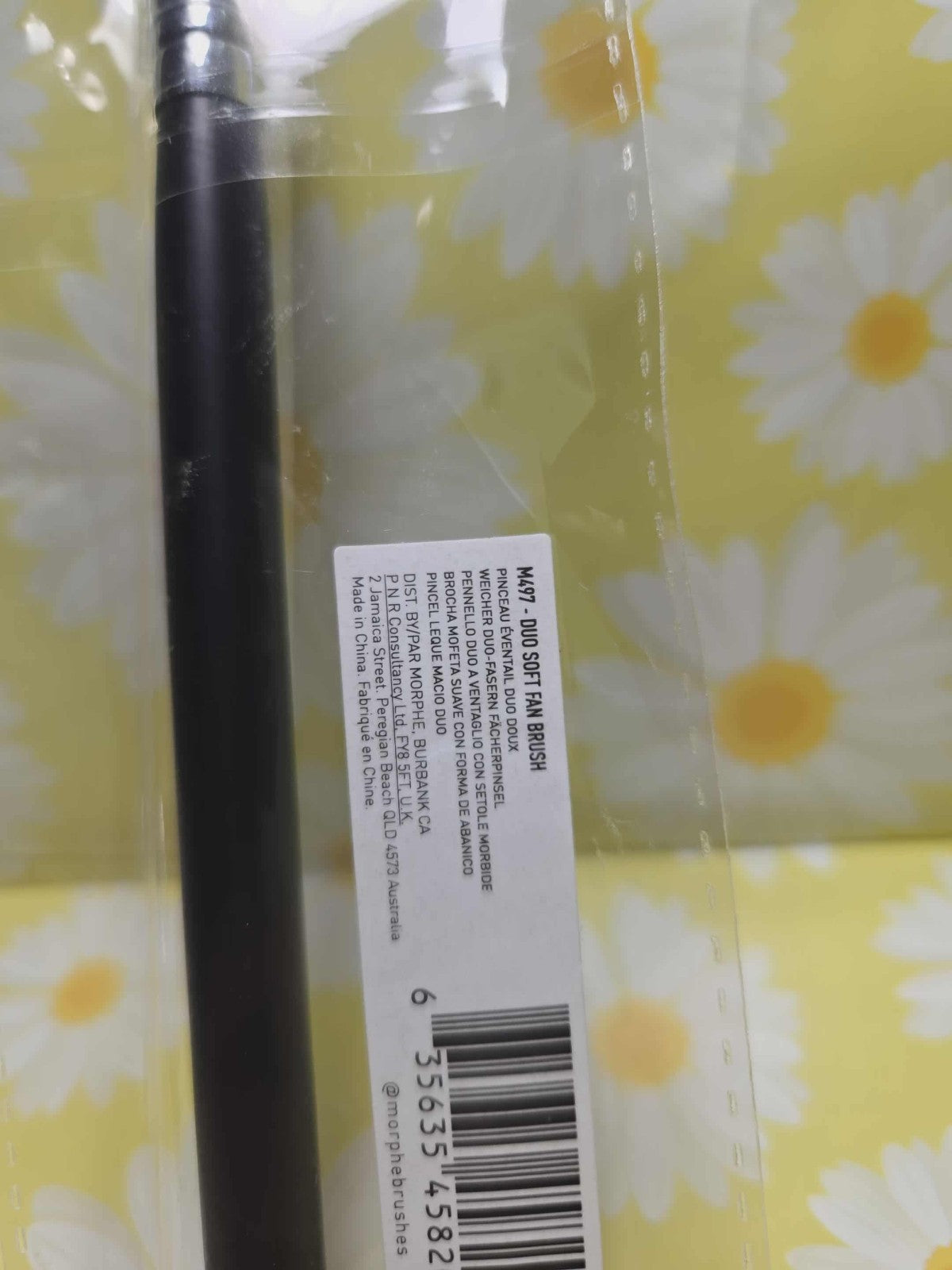 Morphe M497 Duo Soft Fan Makeup Brush - New Authentic Sealed