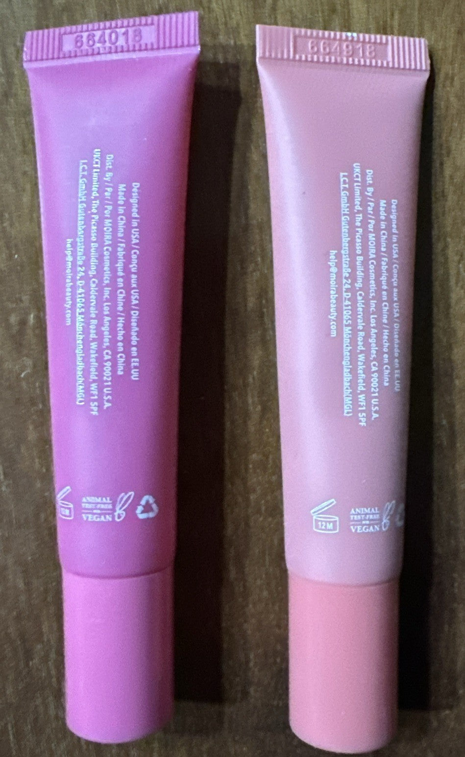 Lip Balm Set - Moira Butter Bliss Forever Young & Peachy Passion 0.35Oz Each