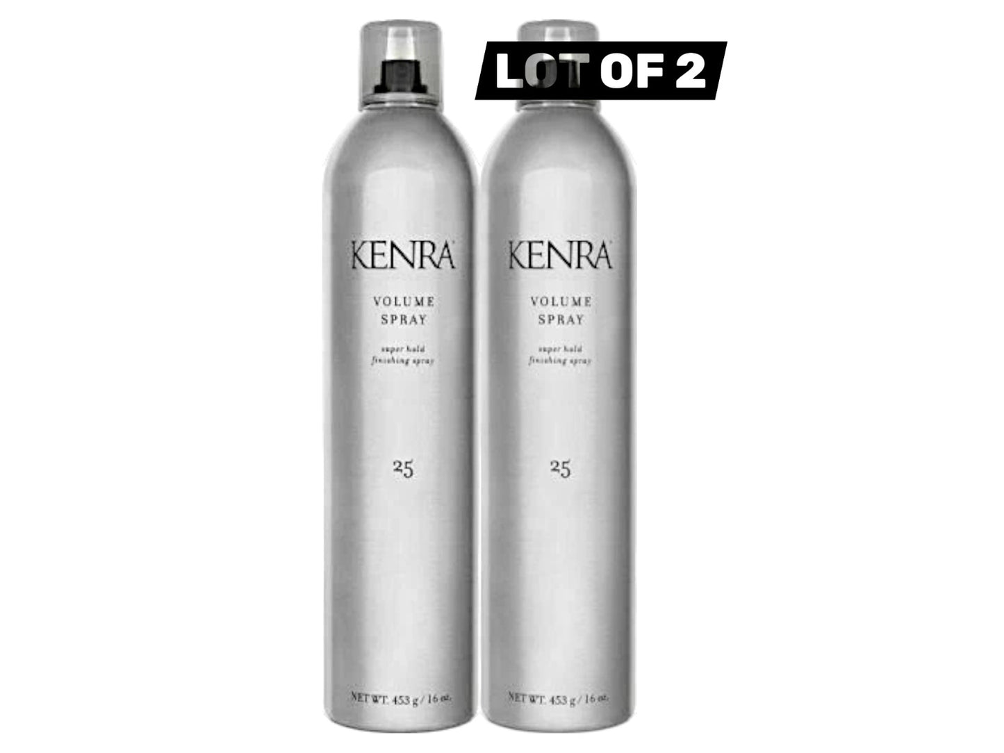 Kenra 25 Volume Spray Super Hold Hair Spray 16oz - Pack of 2