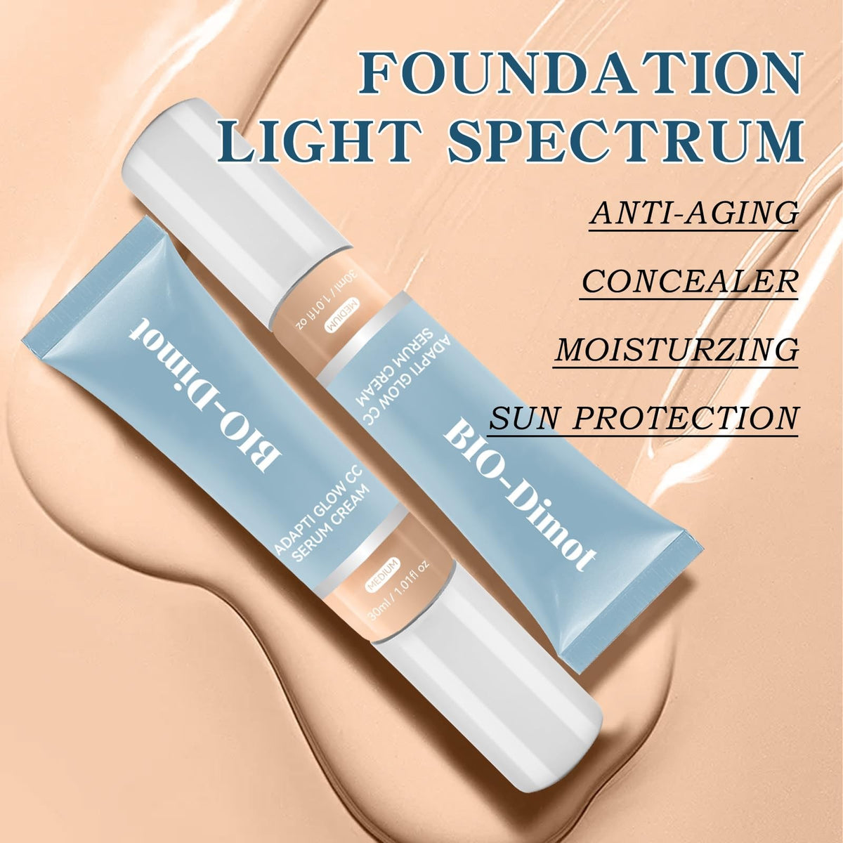 Color Changing Foundation CC SPF 30 - Natural Coverage & Hydrating 2-Pack