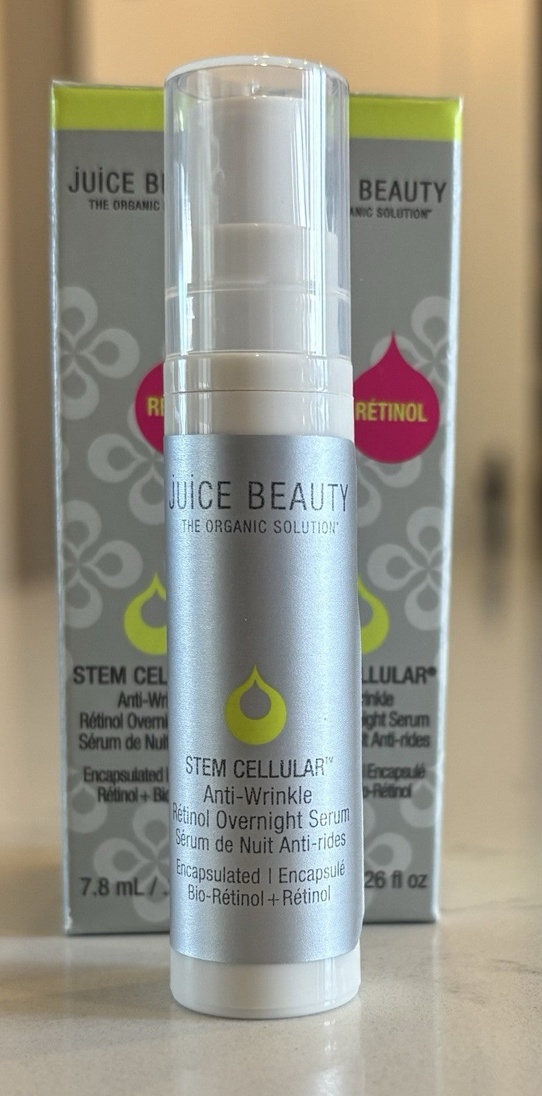 Juice Beauty Stem Cellular Retinol Overnight Serum Set - Anti-Aging Skin Care, 4 Pack