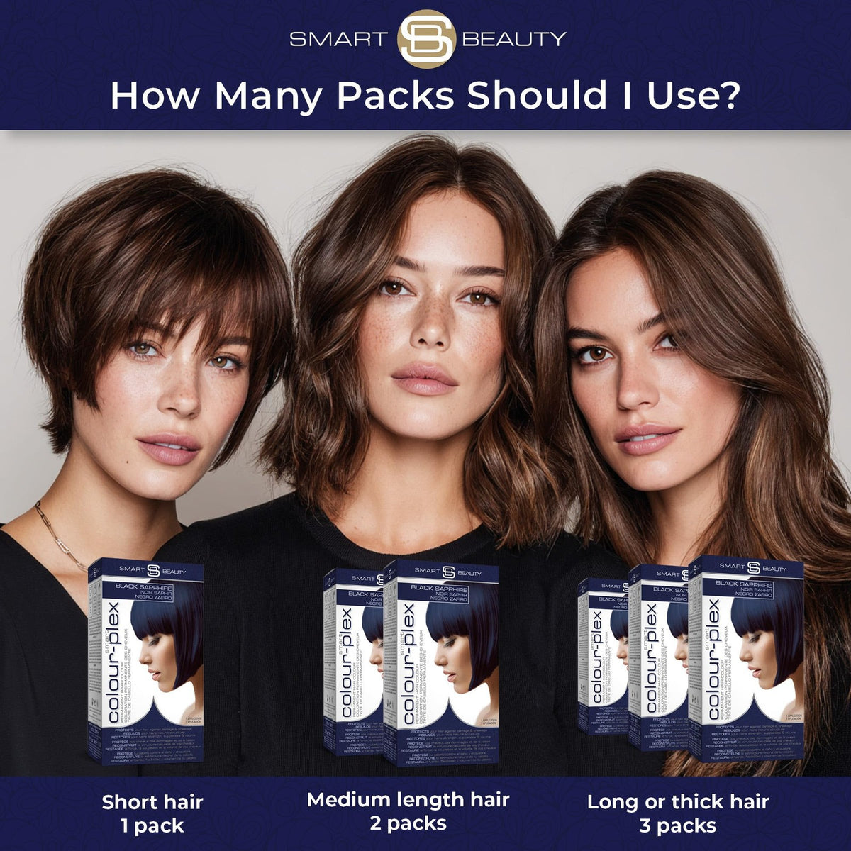 Blue Black Permanent Hair Dye Kit with Vegan Formula - 4.1oz