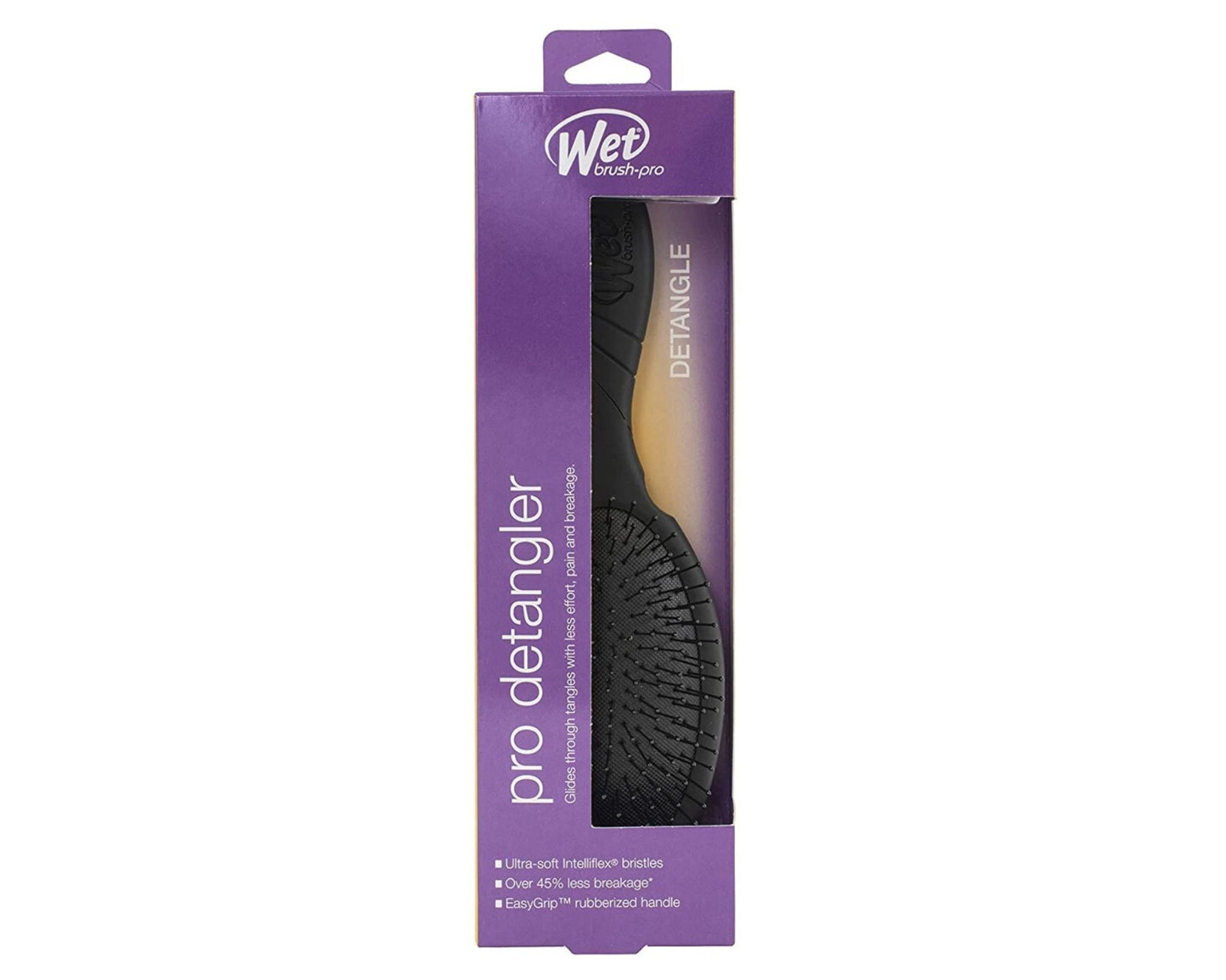 Wet Detangler Brush for All Hair Types - Black IntelliFlex Tangle Teezer