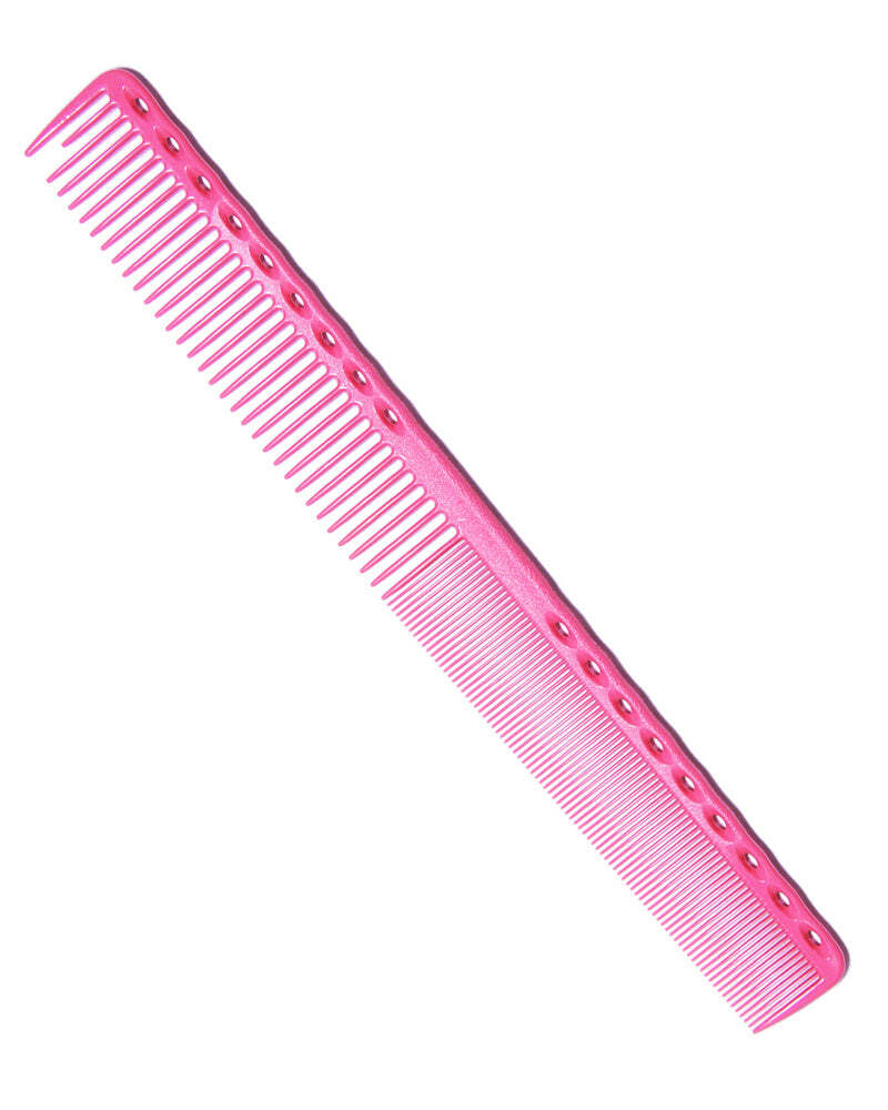 Long-Handle Fine Hair Cutting Comb - Pink, 9 Inch Professional Styling Tool