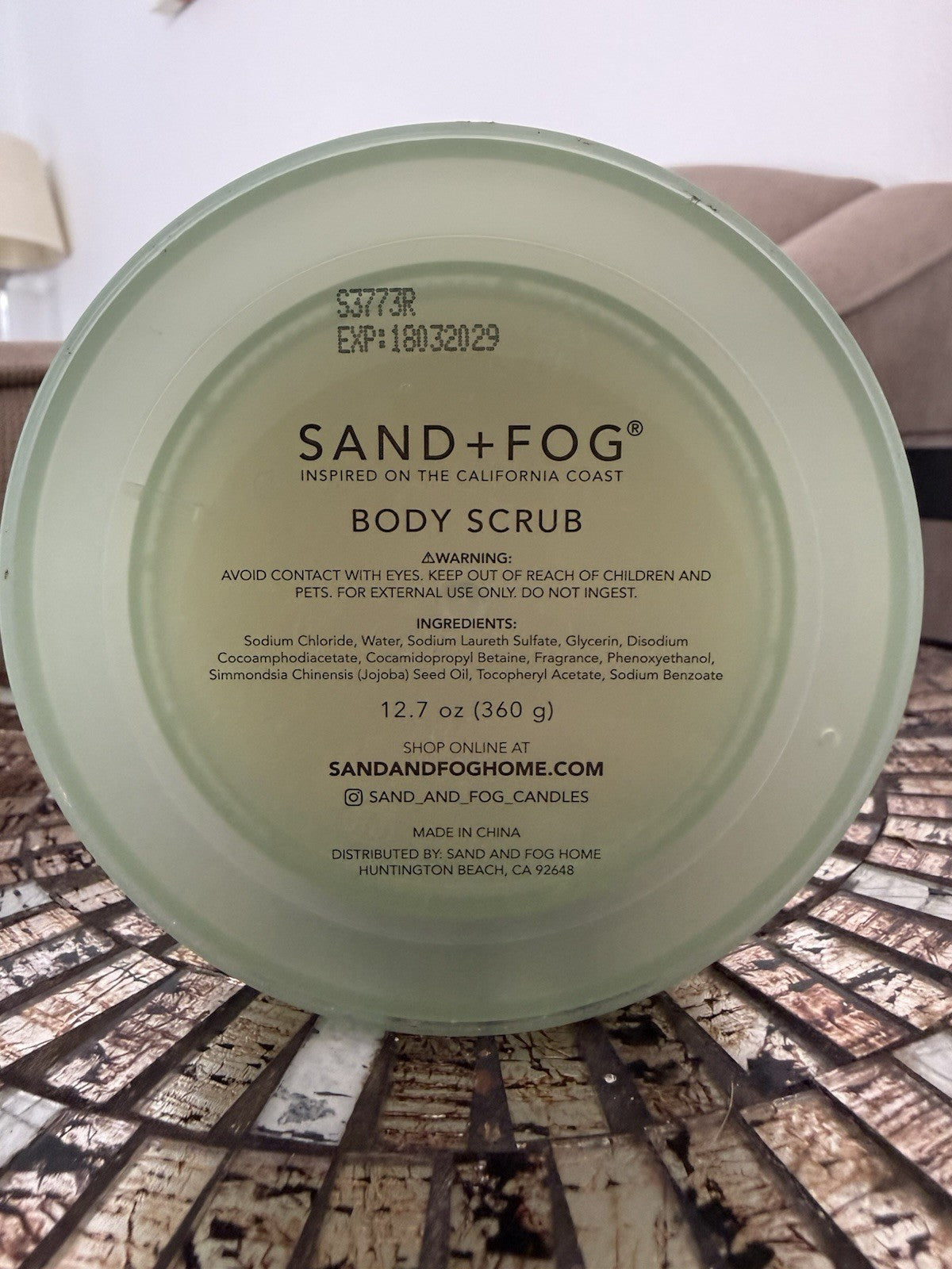 2-Pack Pistachio Body Scrub - Exfoliating Moisturizer 12.7 oz