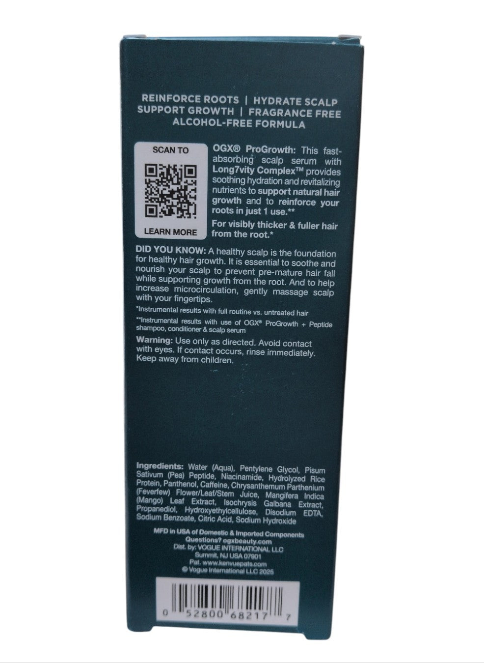 OGX ProGrowth + Peptide Scalp Serum