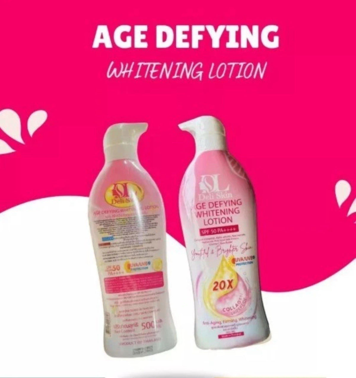 Age Defying Whitening Lotion SPF 50 PA++ – 500ml