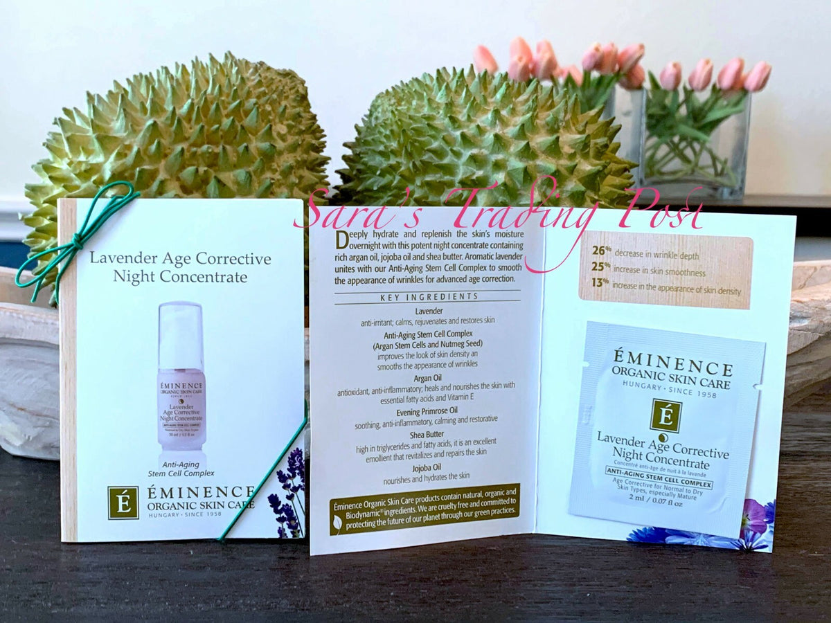 Lavender Age Corrective Night Concentrate Sample Pack - 6 Cards 2ml