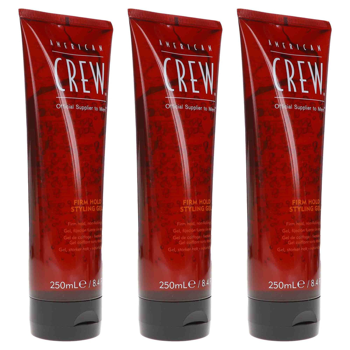 American Crew Firm Hold Hair Gel 8.4 oz - Strong Hold Styling Gel 3 Pack