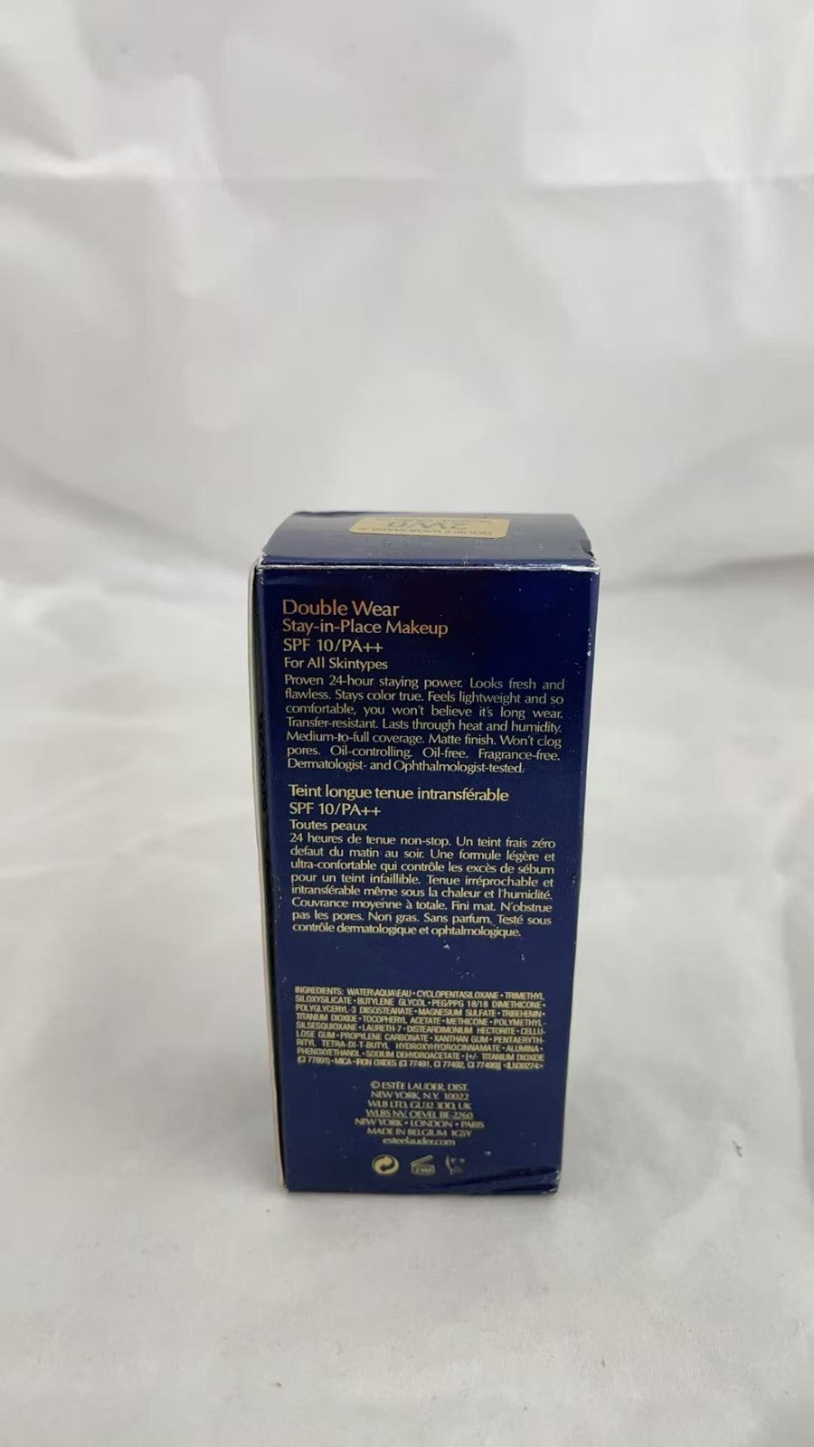 Estée Lauder Double Wear Foundation 2W0 Warm Vanilla 1oz SPF 10 - Natural Matte Finish, Medium-to-Full Coverage, Waterproof & Long Wear