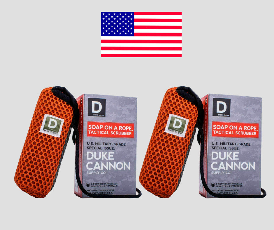 Duke Cannon Soap on a Rope Tactical Scrubber Men's Grooming Benefits
