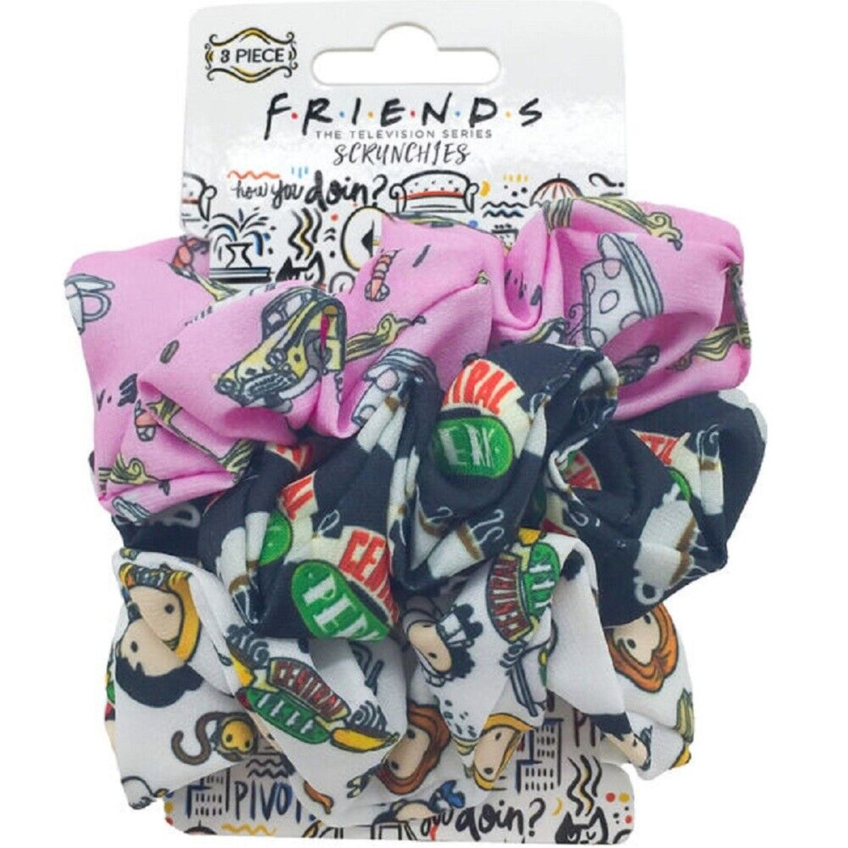 Spoontiques Friends Scrunchies Multicolor 3 Pack