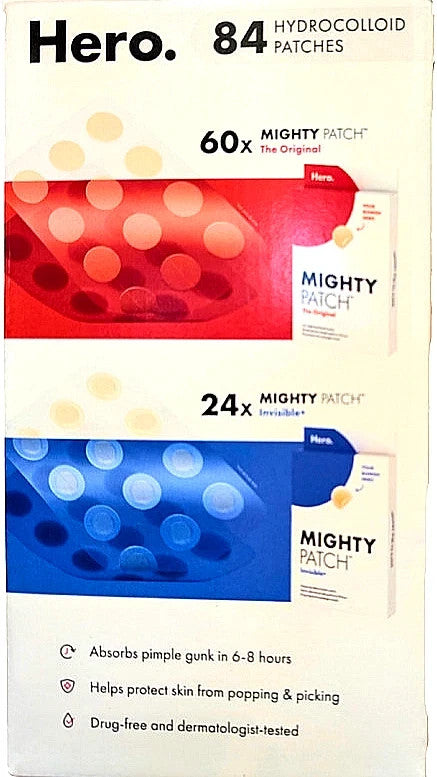 Acne Patches Hydrocolloid Zits Treatment 84 Count Original Invisible
