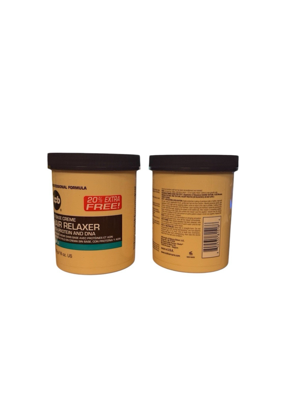 Hair Relaxer with Protein - No Base Hair Perm 2 Pack 18oz Each