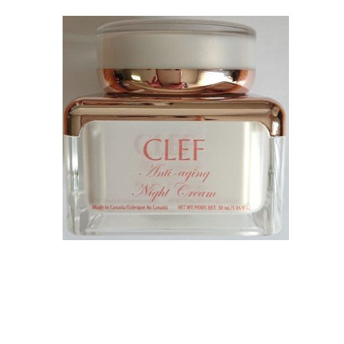 Anti-Aging Night Cream with Peptides and Hyaluronic Acid - 1 oz