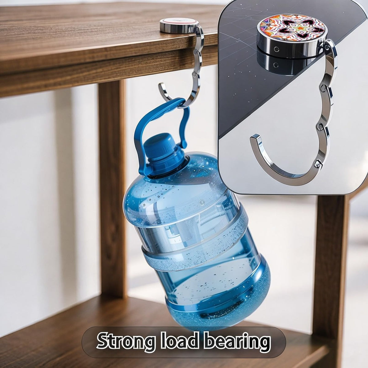 Purse Hooks for Table 3 Pack - Foldable Portable Bag Holders for Women