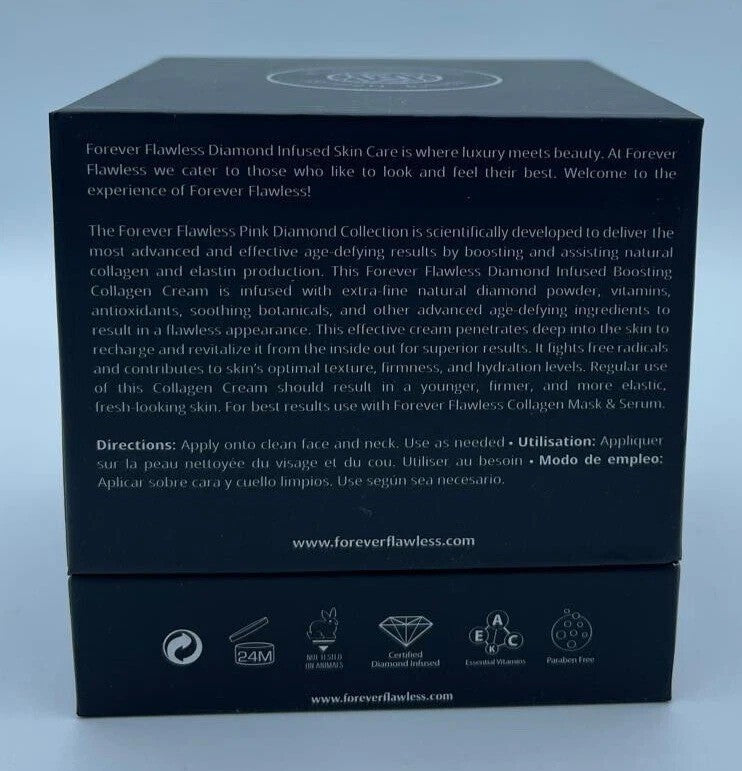 Diamond Infused Collagen Boosting Face Cream - Anti-Aging Moisturizer 50g