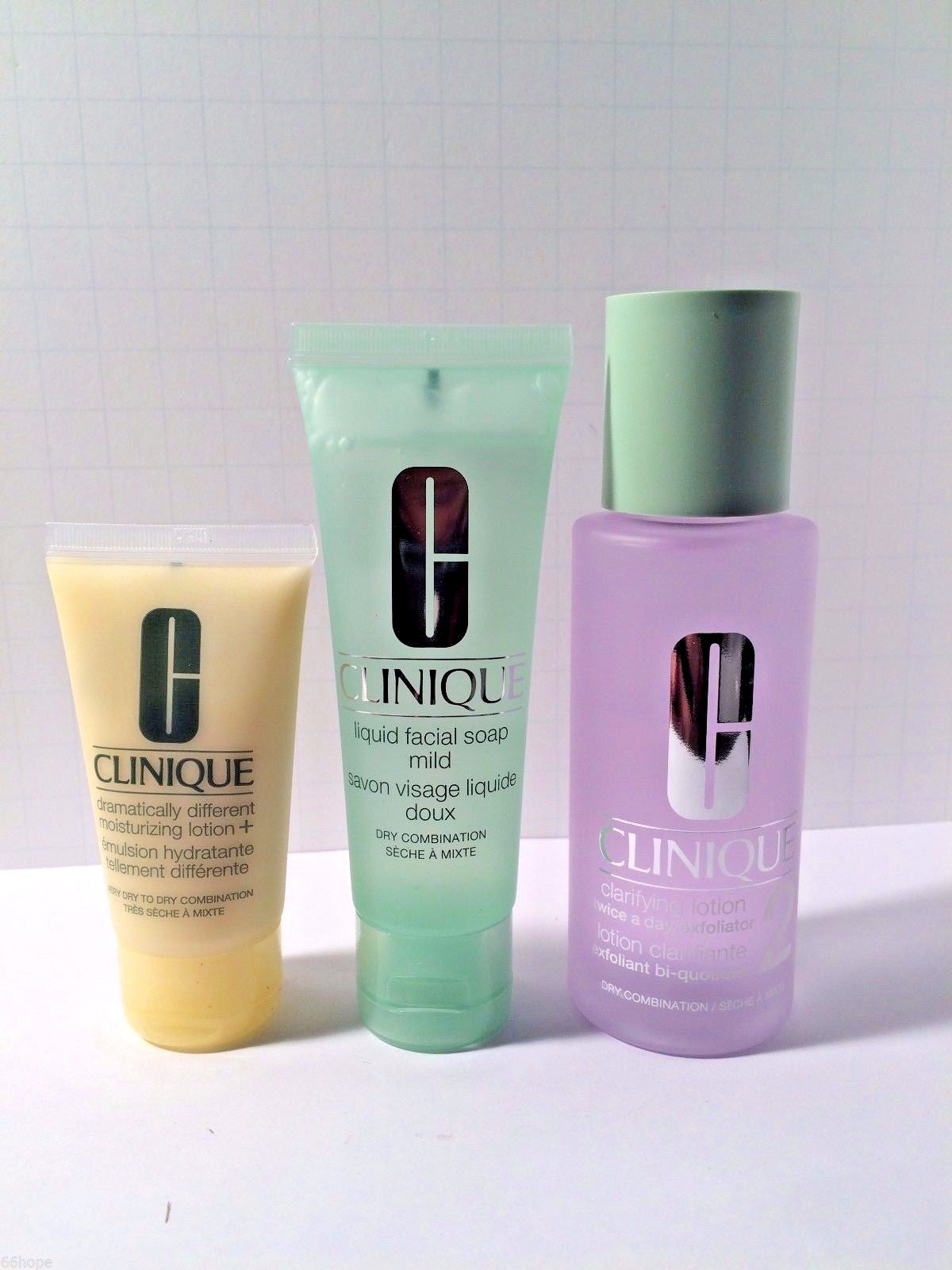 Clinique 3-Step Skin Care Set for Dry & Combination Skin Travel Size