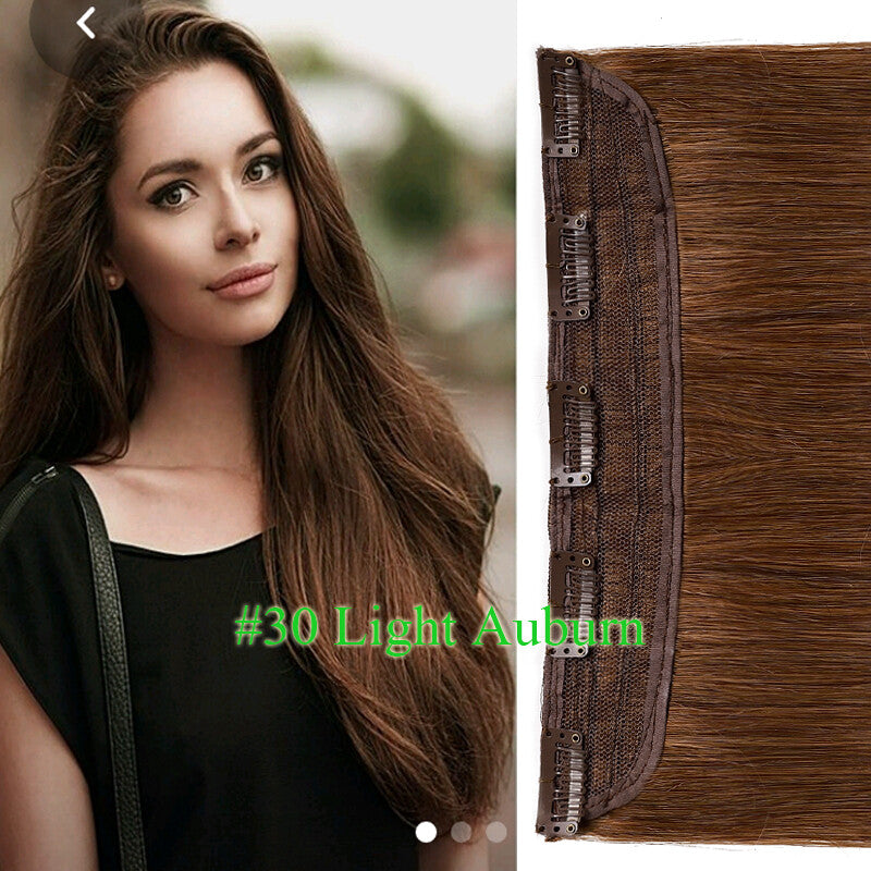 Remy Human Hair Extensions Clip-In One Piece Thick Weft for Full Head