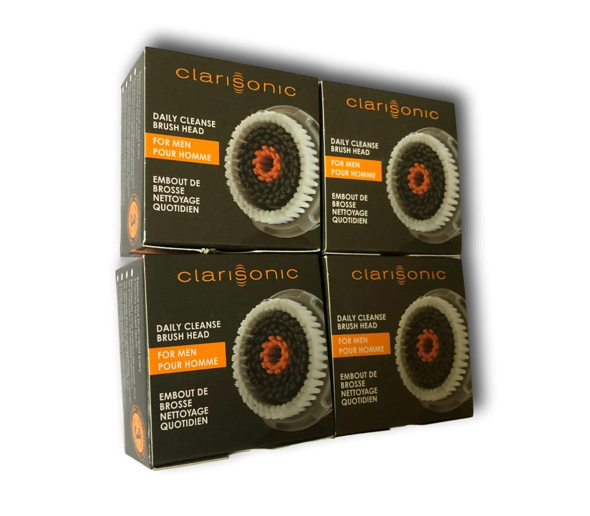 Replacement Brush Heads for Men Pore Cleansing System – 4 Pack for Clarisonic