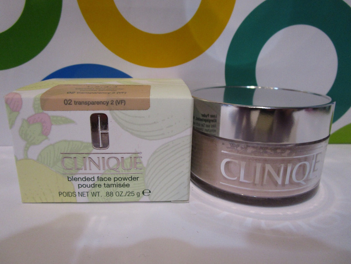 Clinique Blended Face Powder #02 Transparency 0.88 oz - Natural Finish