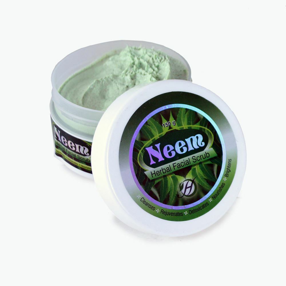 Neem Herbal Face Scrub | Unisex Exfoliant Natural Acne Treatment -