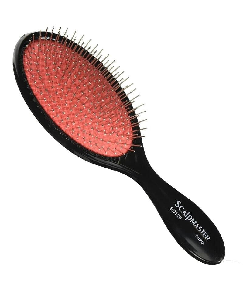 Scalpmaster Boar Bristle Cushion Hair Brush for Scalp & Hair Care