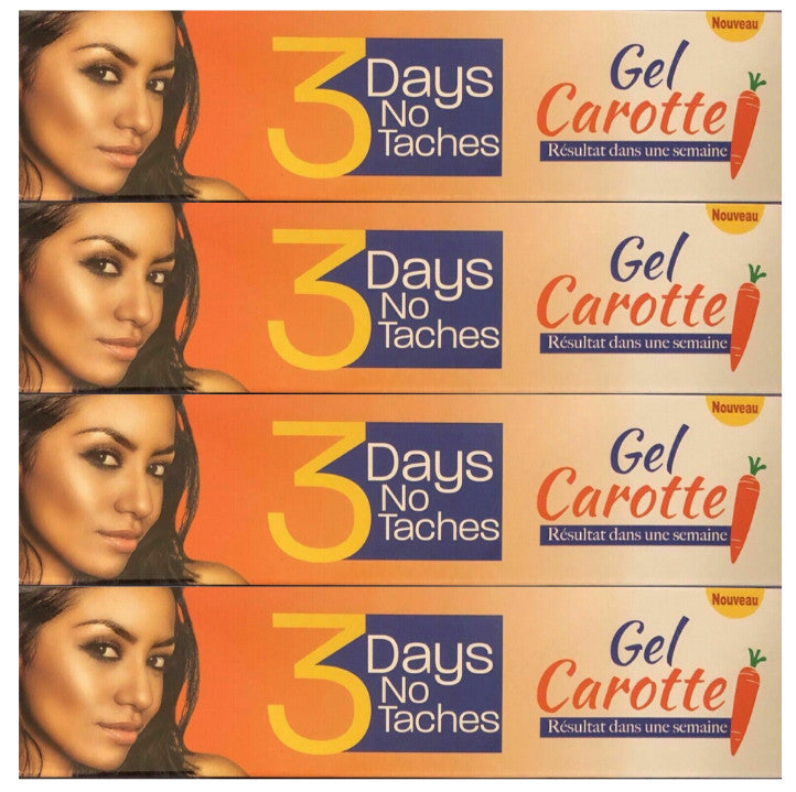 No Taches Hair Removal Gel Carrot 30ml - Pack of 4