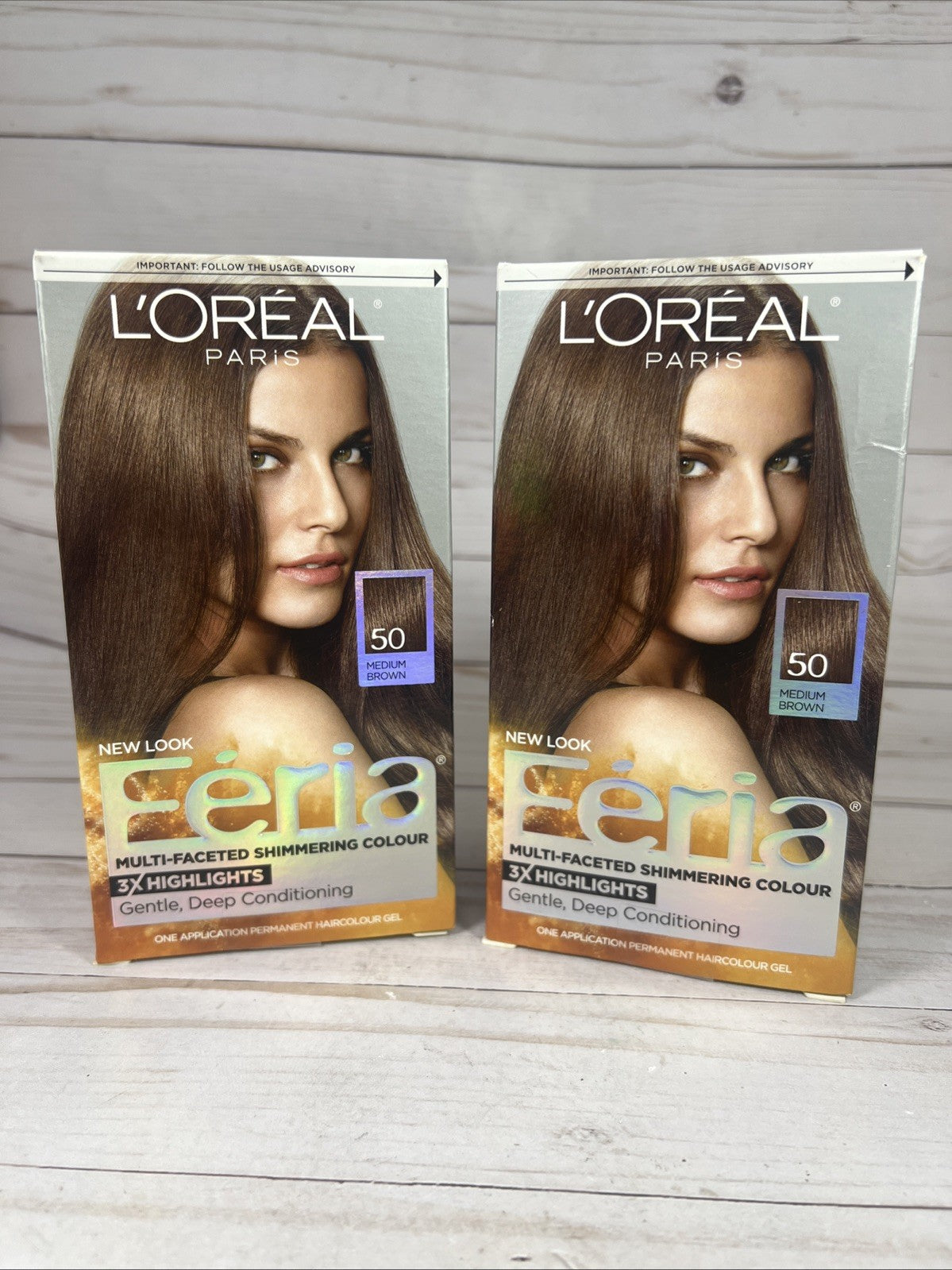 Medium Brown Hair Color #50 - 2 Pack