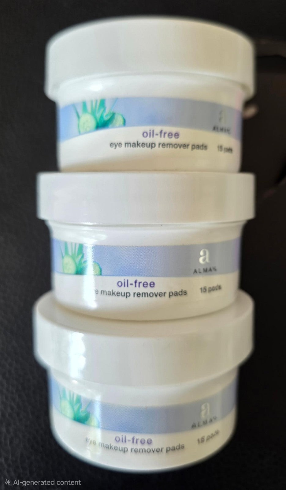 Travel Size Oil-Free Eye Makeup Remover Pads - 15 Count, 3-Pack