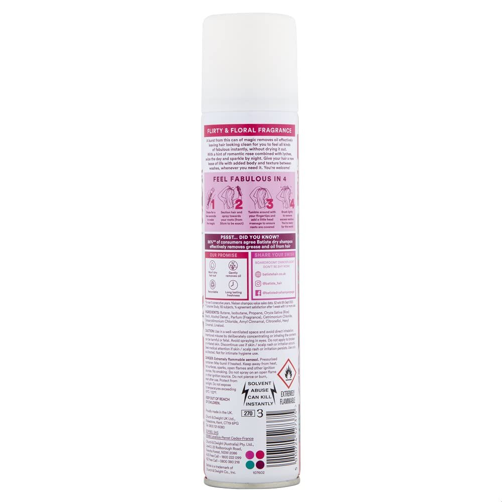 Dry Shampoo for Hair Refresh & Oil Absorption Flirty Floral 11.84 Oz Pack of 3