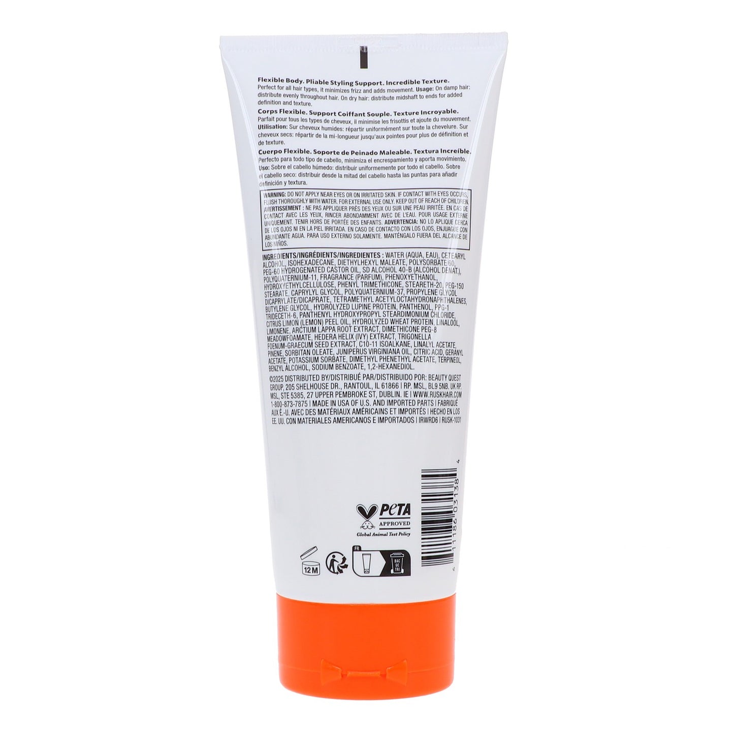 Rusk Wired Styling Cream 6 oz - 2 Pack for Flexible Hair Texture & Shine