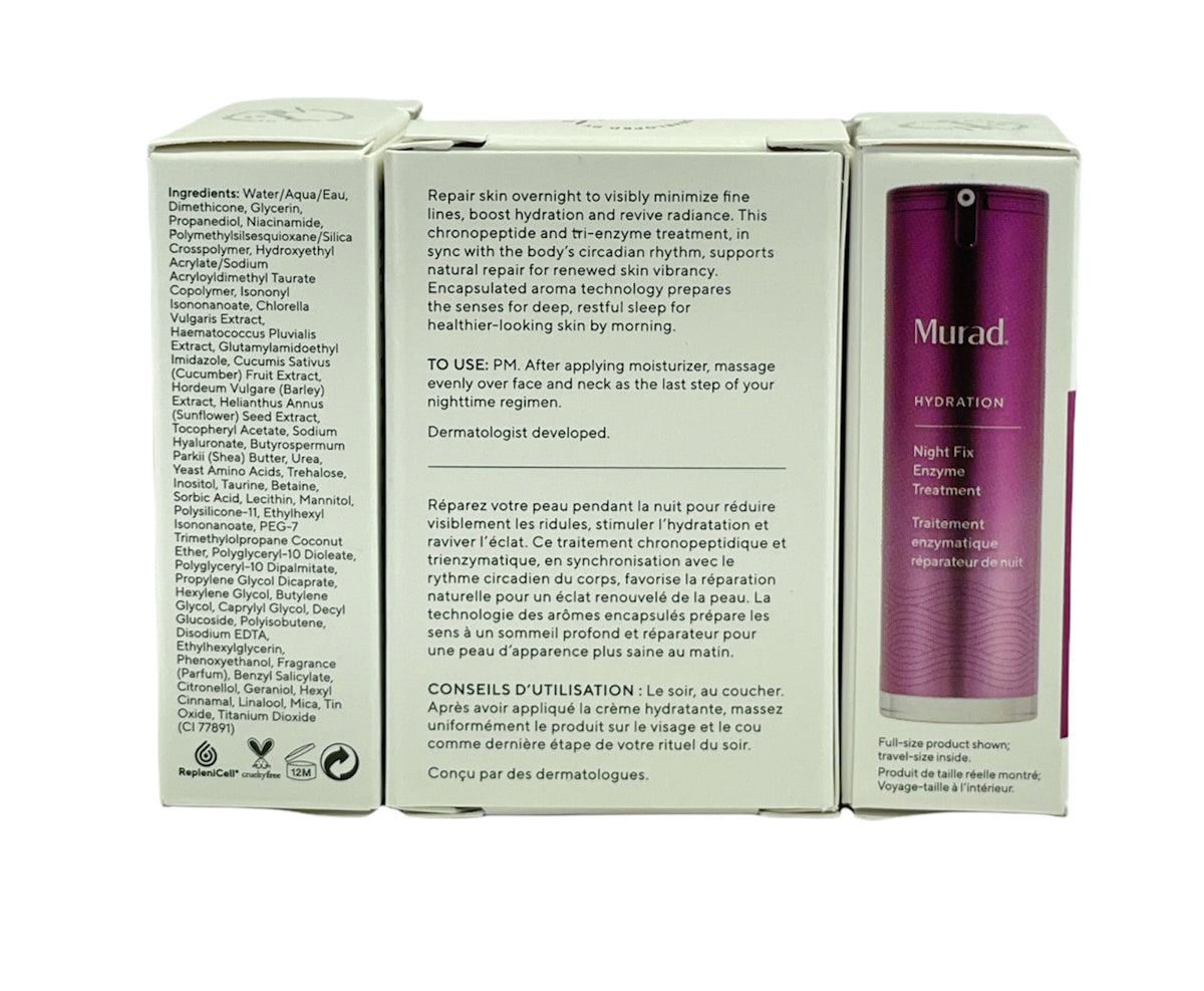 Murad Hydration Night Fix Enzyme Treatment - 5ml, Pack of 3