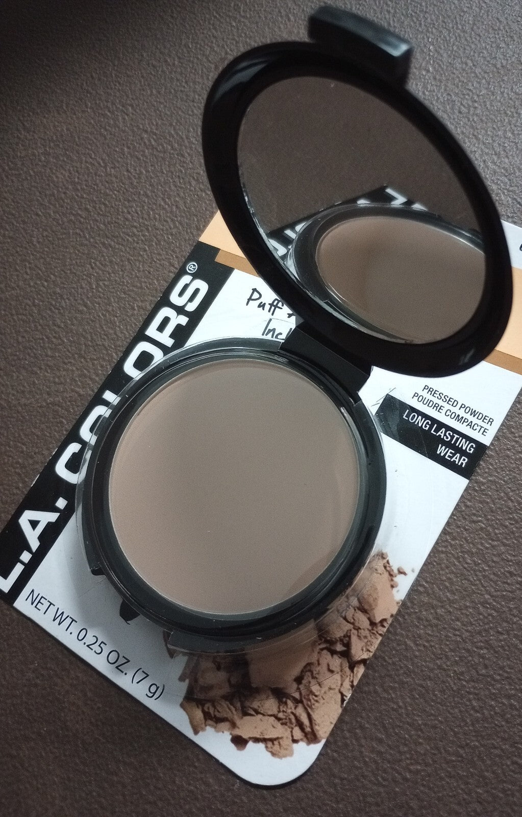 Pressed Face Tan Powder with Mirror & Puff Applicator - Natural Finish