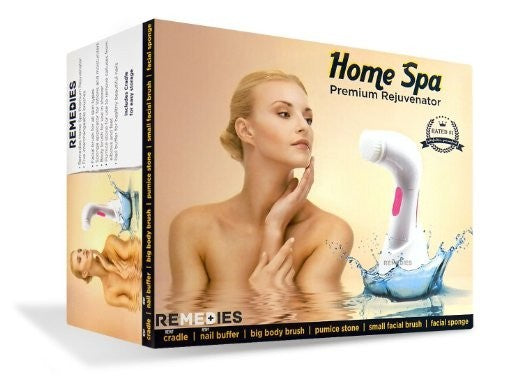 Home Spa Rejuvenator 2-Speed Dermal Tool Cleanser with Interchangeable Brushes