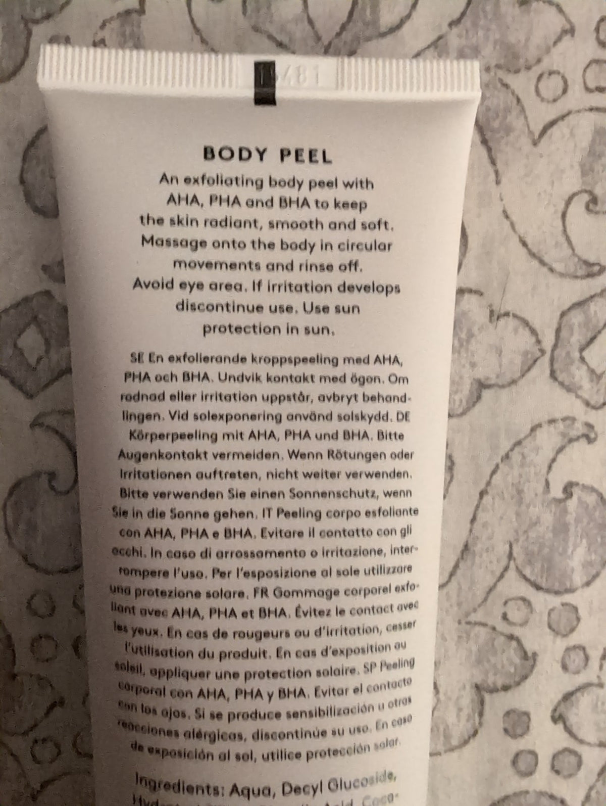 Verso Skincare Body Peel - AHA PHA BHA Full Size 5oz/150ml Sealed