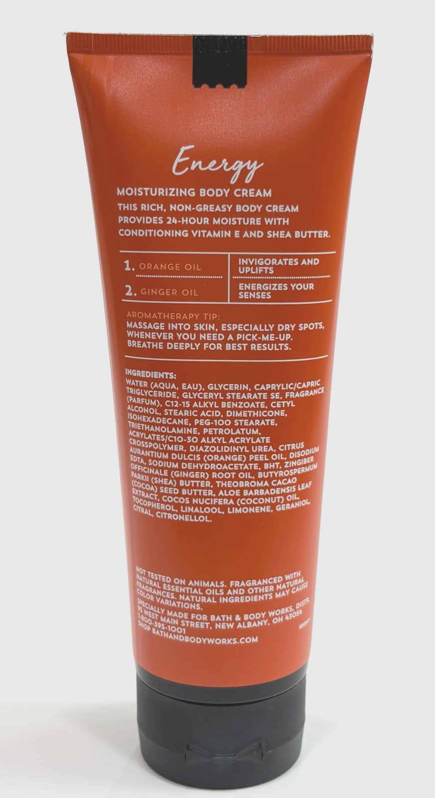Aromatherapy Energy Orange Ginger Body Cream 8 oz