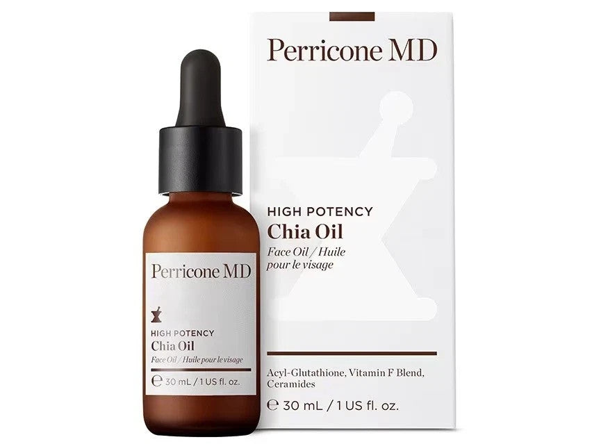 High Potency Chia Face Oil - Nourishing Skin Serum for Moisture & Elasticity 1oz