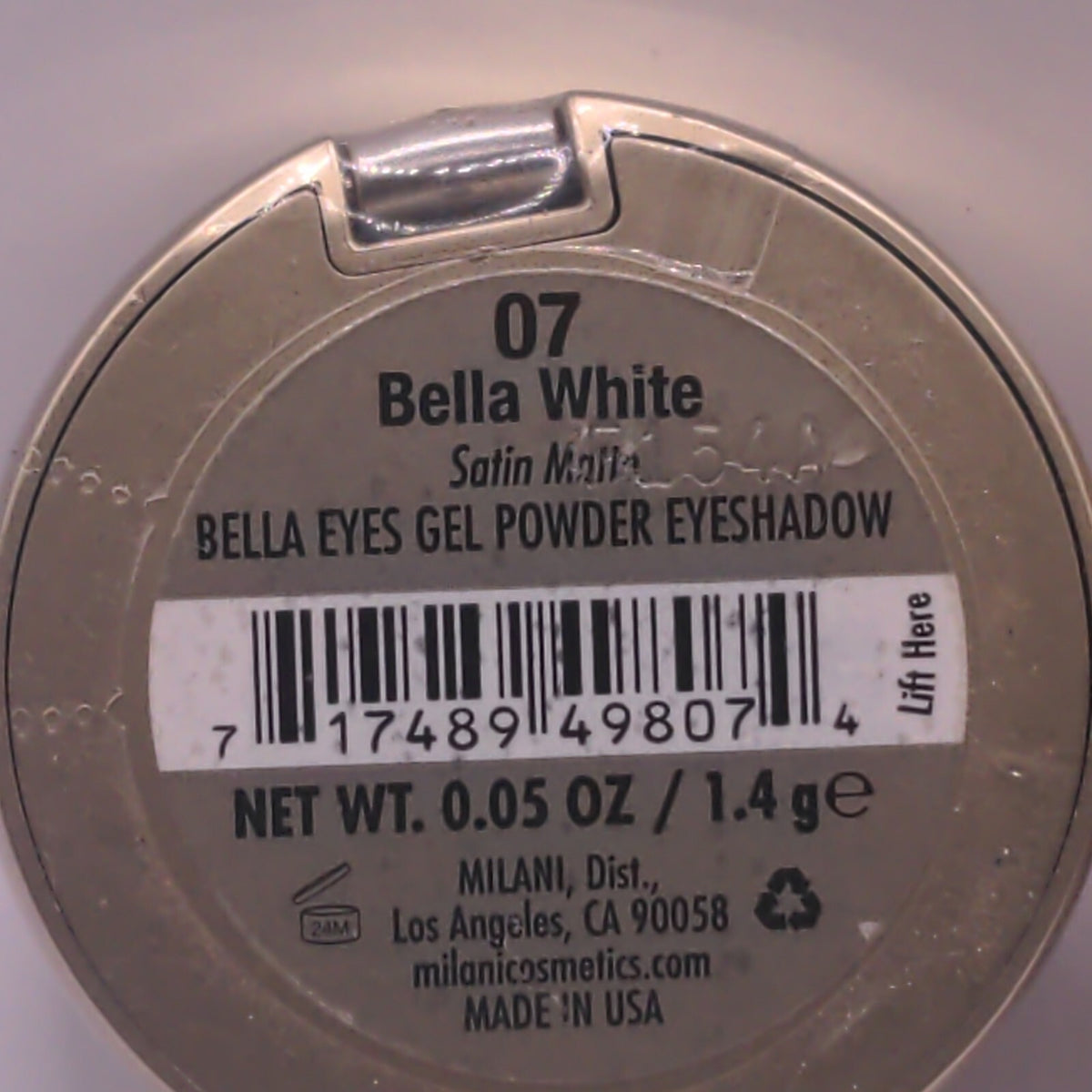 Milani Bella Eyes Gel Powder Eyeshadow 07 Bella White Sealed Lot of 2