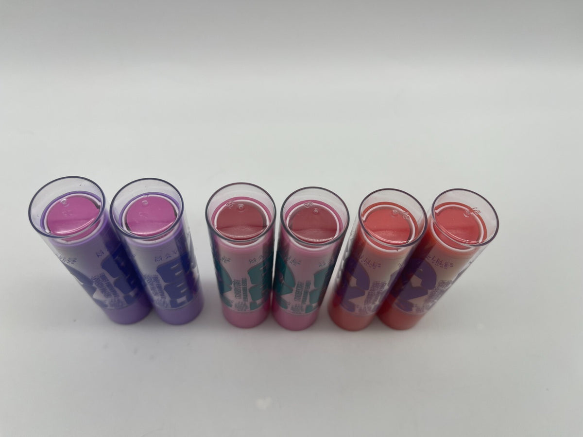 Bulk 6 Pack Lip Balm Set - Winter Flush Pink Wishes & Ruby Star