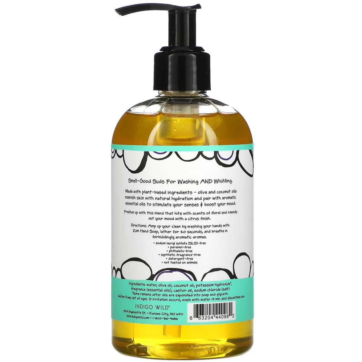 Zum Hand Soap, Sea Salt, 12 Fluid Ounces
