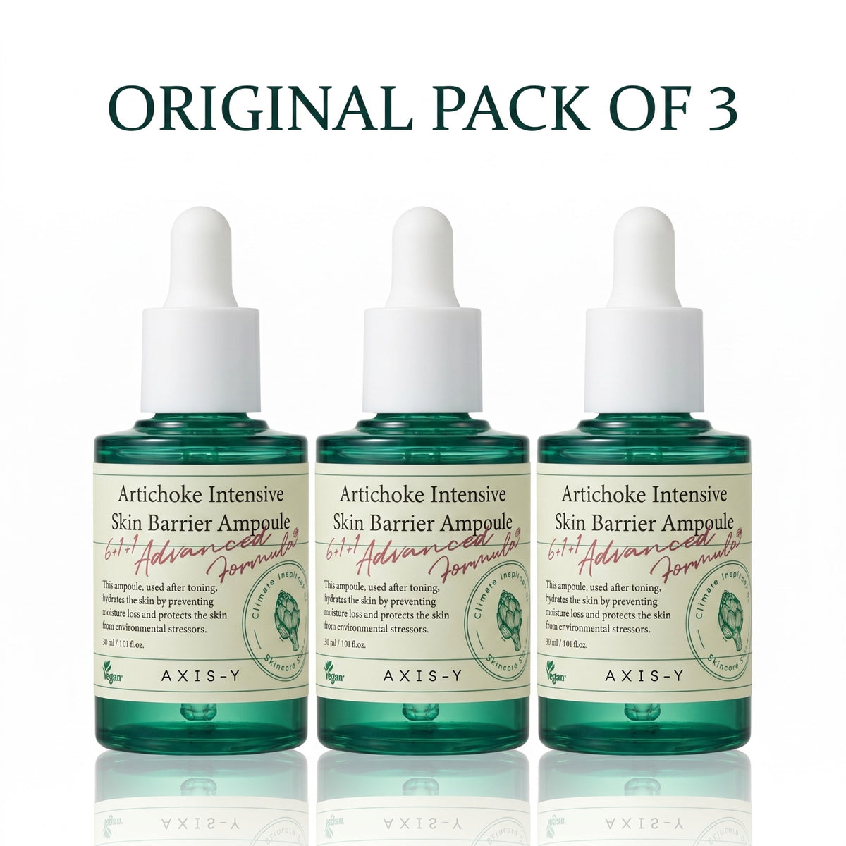 Artichoke Skin Barrier Ampoule 30ml - 3 Pack Hydrating Serum