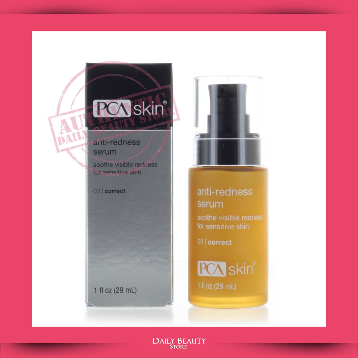 Anti-Redness Serum for Sensitive Skin - Calming 1oz, Fast Redness Relief