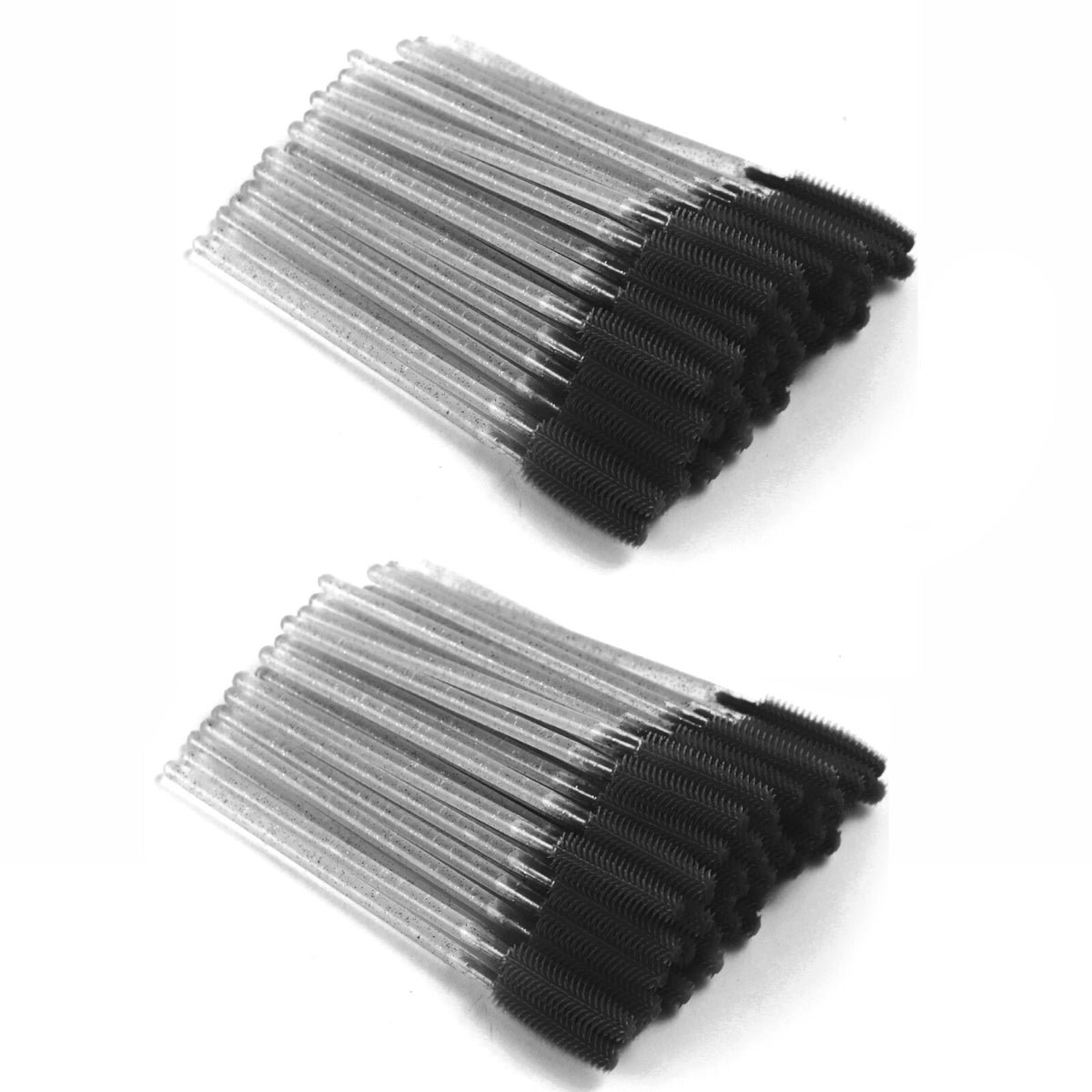 Disposable Silicone Mascara Wands - Hygienic Eyelash & Eyebrow Applicators, 50 or 100 Pieces