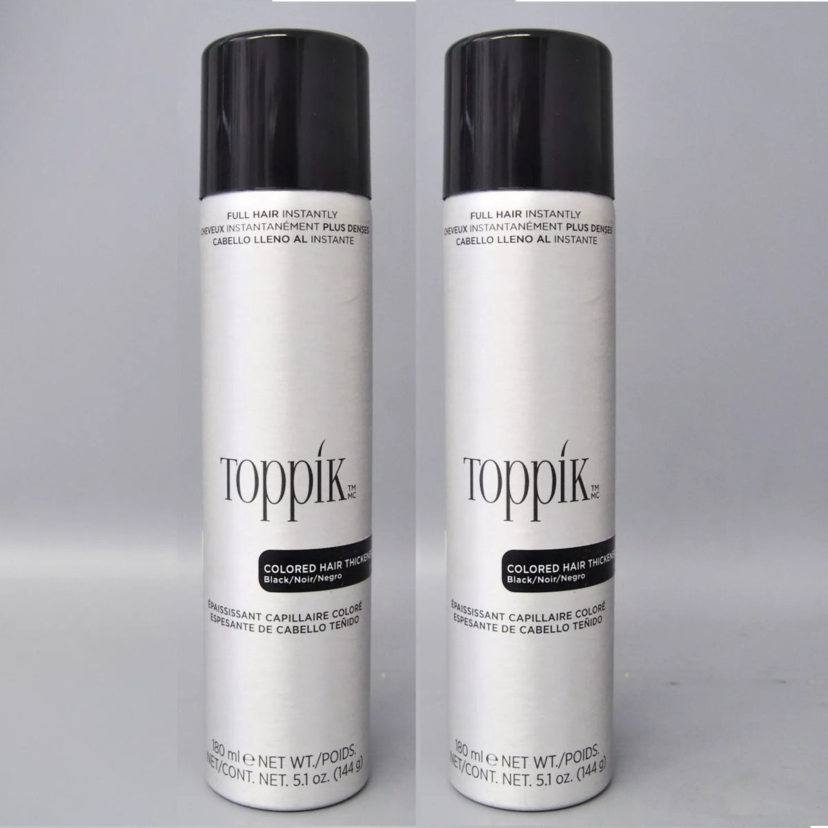 Hair Thickener Spray Black 5.1 oz - 2 Pack