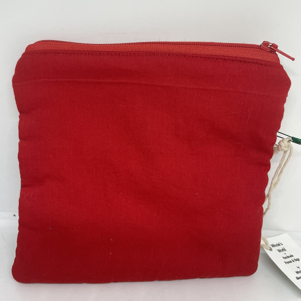Handmade Batgirl Wonder Woman Makeup Bag - Rare Winnie’s World 6.5x6.5 Inches